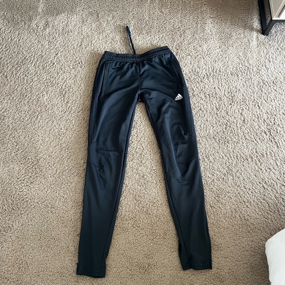 Adidas Black Tapered Sweatpants for Active Comfort